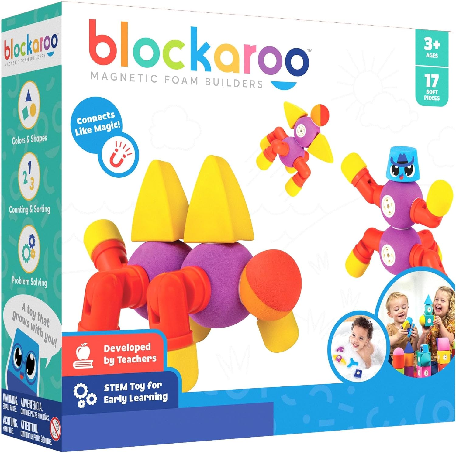 Critter Set Magnetic Foam Blocks