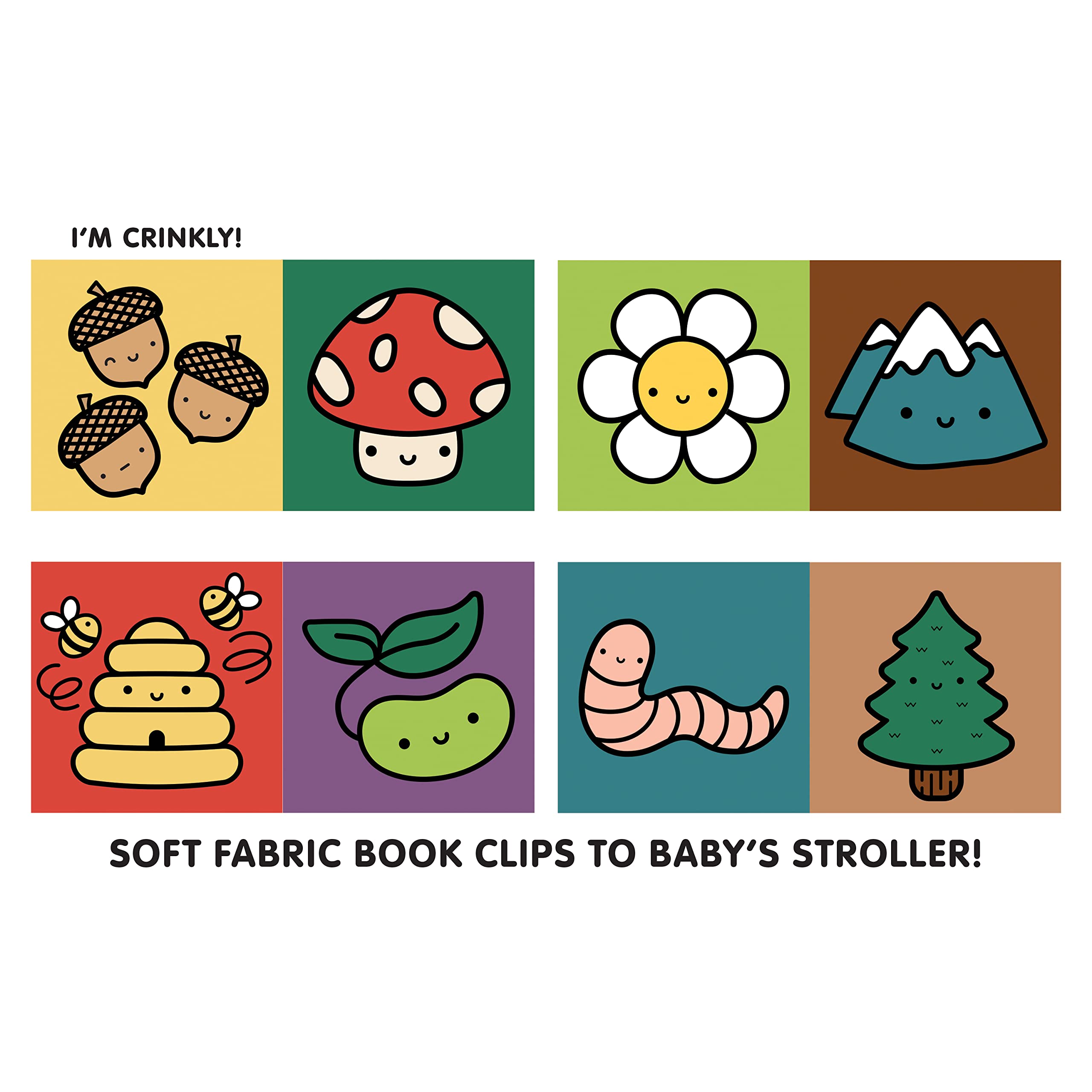 Nature Baby Crinkle Stroller Book by Mochi Kids for Mudpuppy - Image 5