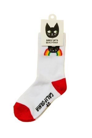 Kids Rainbow Cat Socks