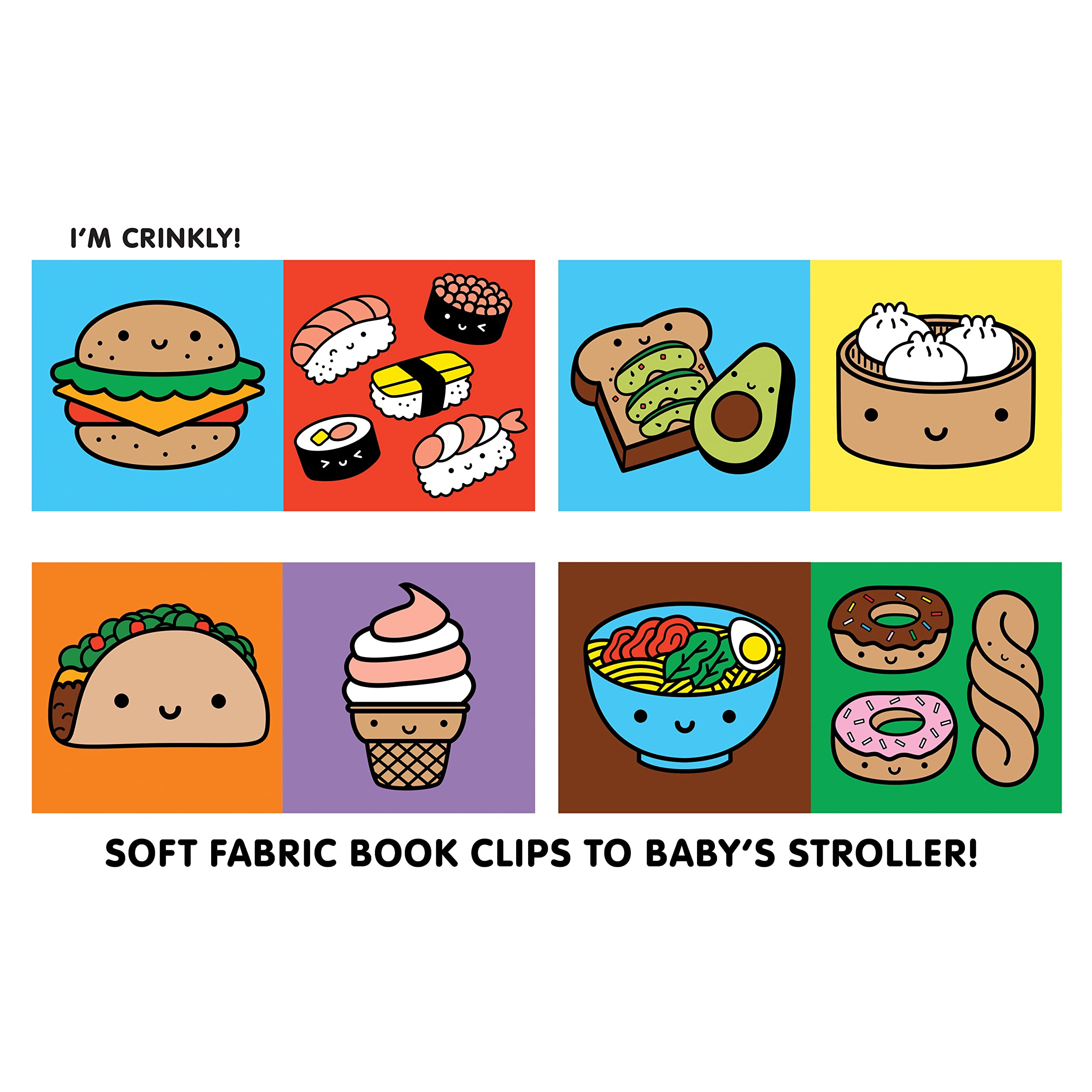Foodie Baby Crinkle Stroller Book - Image 4