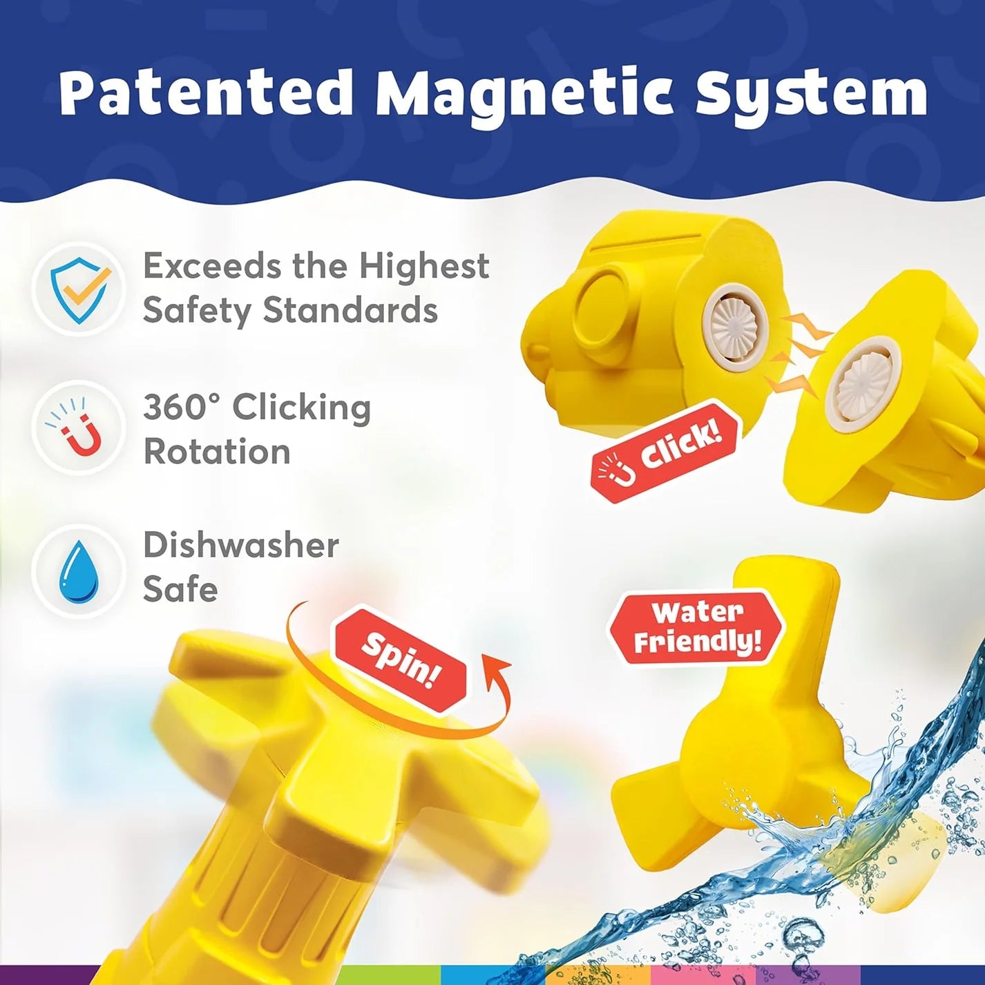 Submarine Bath Toy Set Magnetic Foam Blocks - Image 3