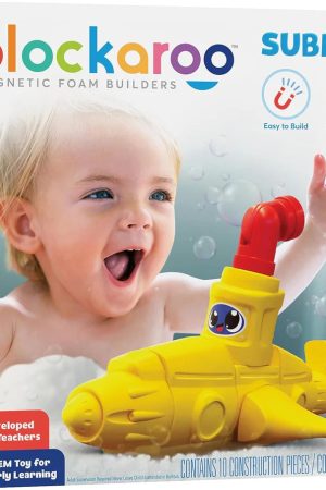 Submarine Bath Toy Set Magnetic Foam Blocks