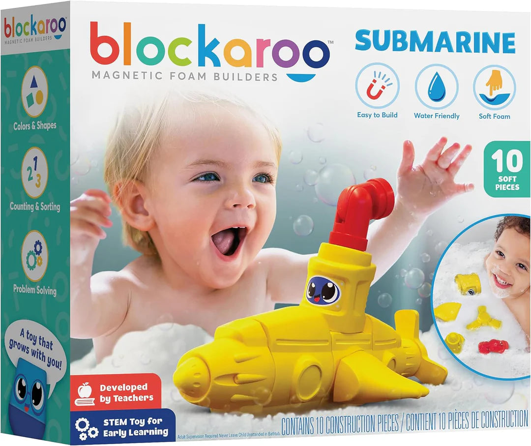 Submarine Bath Toy Set Magnetic Foam Blocks