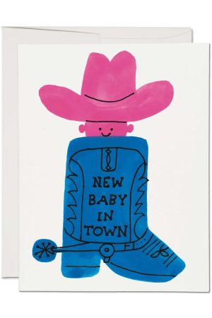 Boot Baby Greeting Card