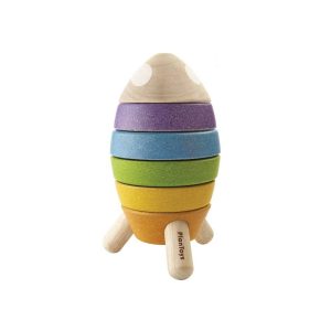 Stacking Rocket Toy - Rainbow