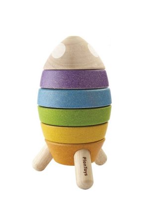 Stacking Rocket Toy - Rainbow