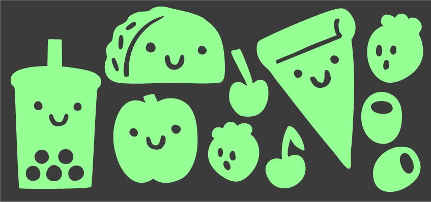Silly Snacks Mini Pack Glow-in-the-Dark Stickers - Image 2
