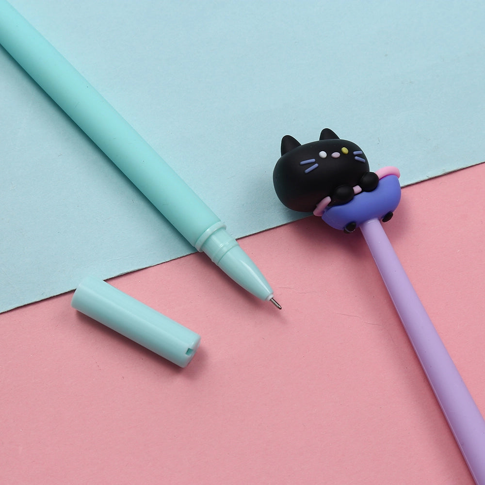 Black Cat Wiggle Gel Pen - Image 4