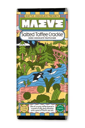 Salted Toffee Crackle Truffle Bar