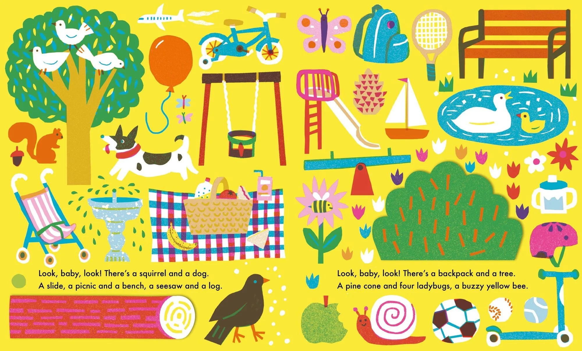Outside - Look Baby Look Board Book by Louise Lockhart - Image 4