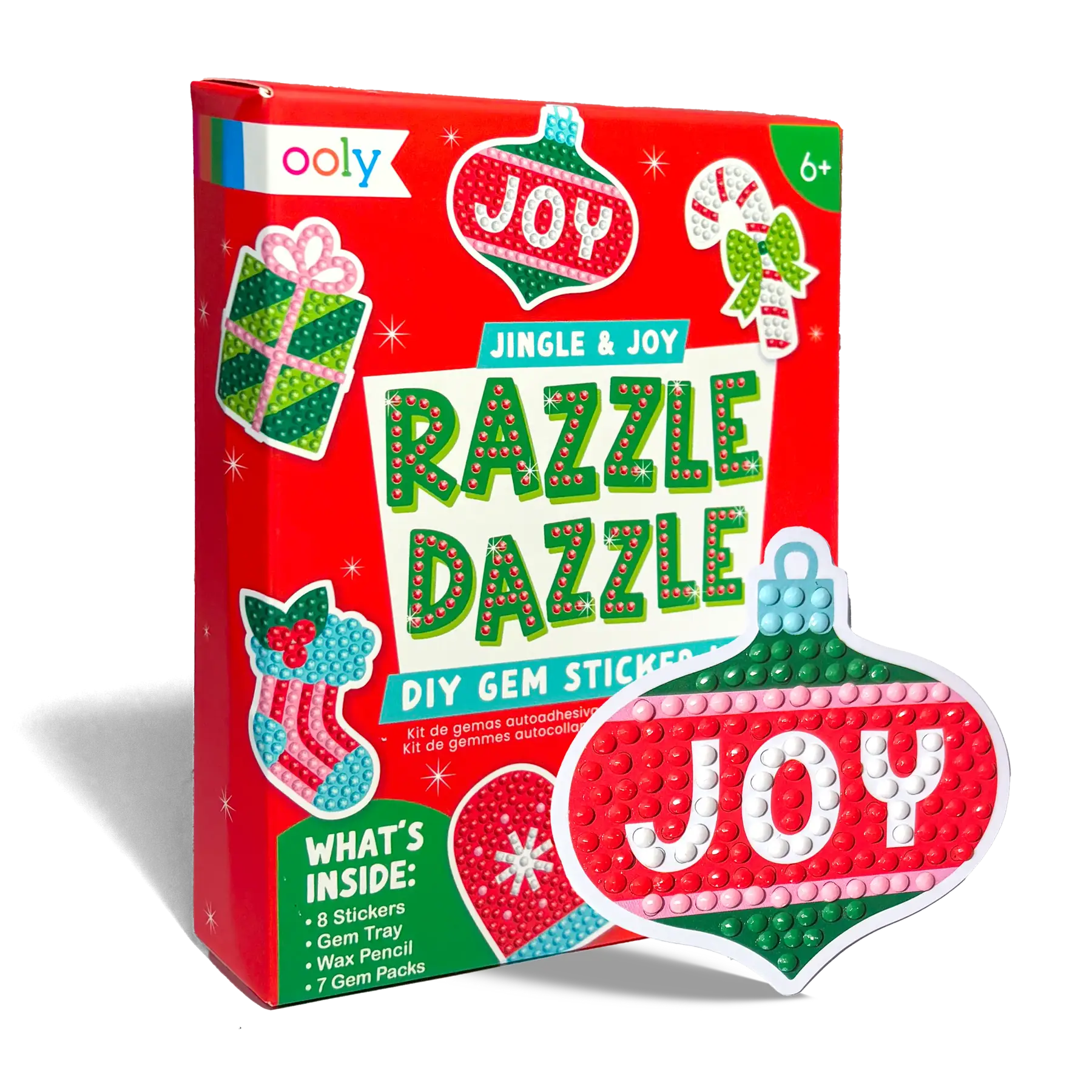 Mini Razzle Dazzle Diy Gem Sticker Kit - Jingle & Joy - Image 4