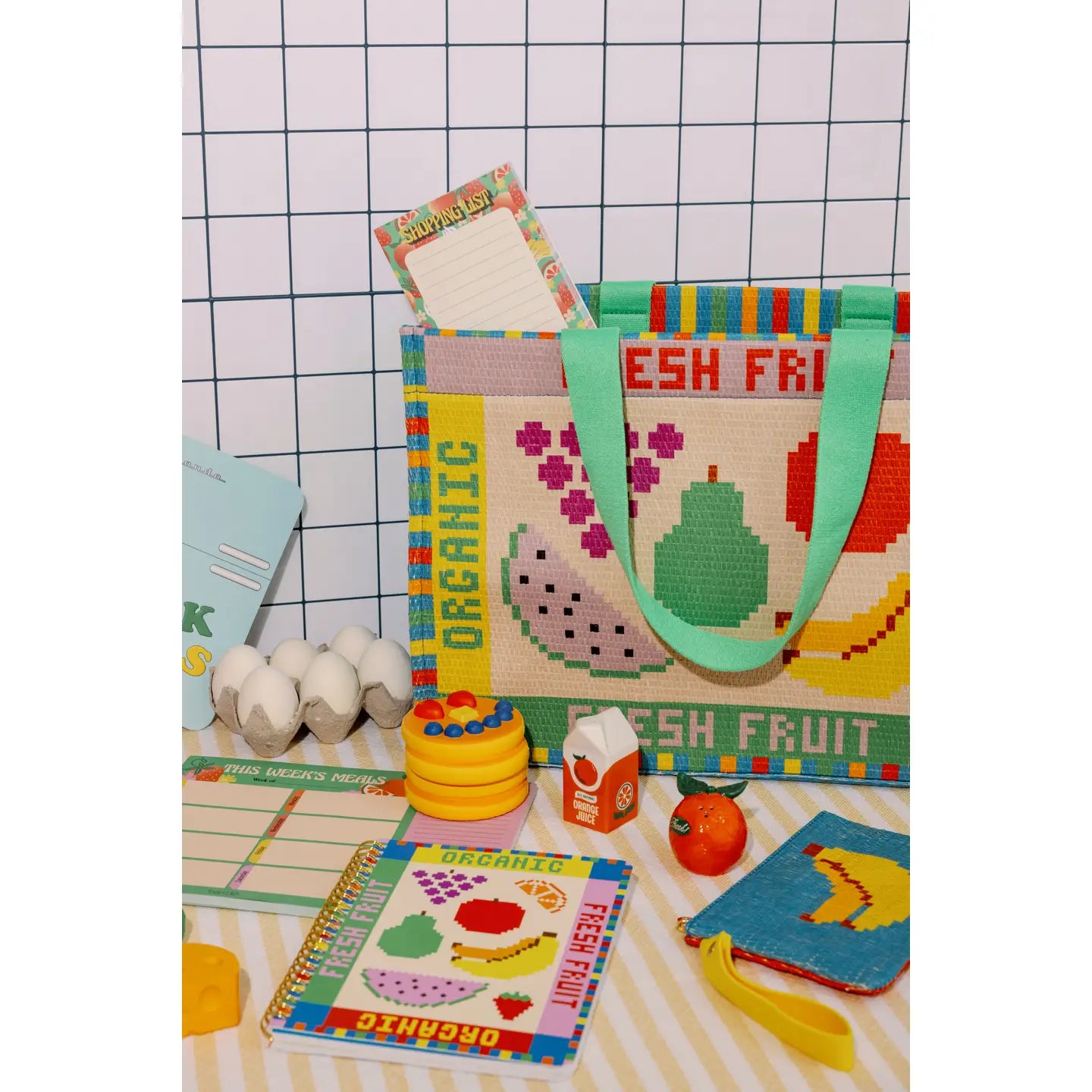 Rough Draft Mini Notebook - Fruit Tiles - Image 3