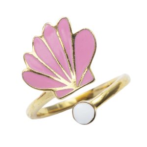 Seashell & Pearl Ring
