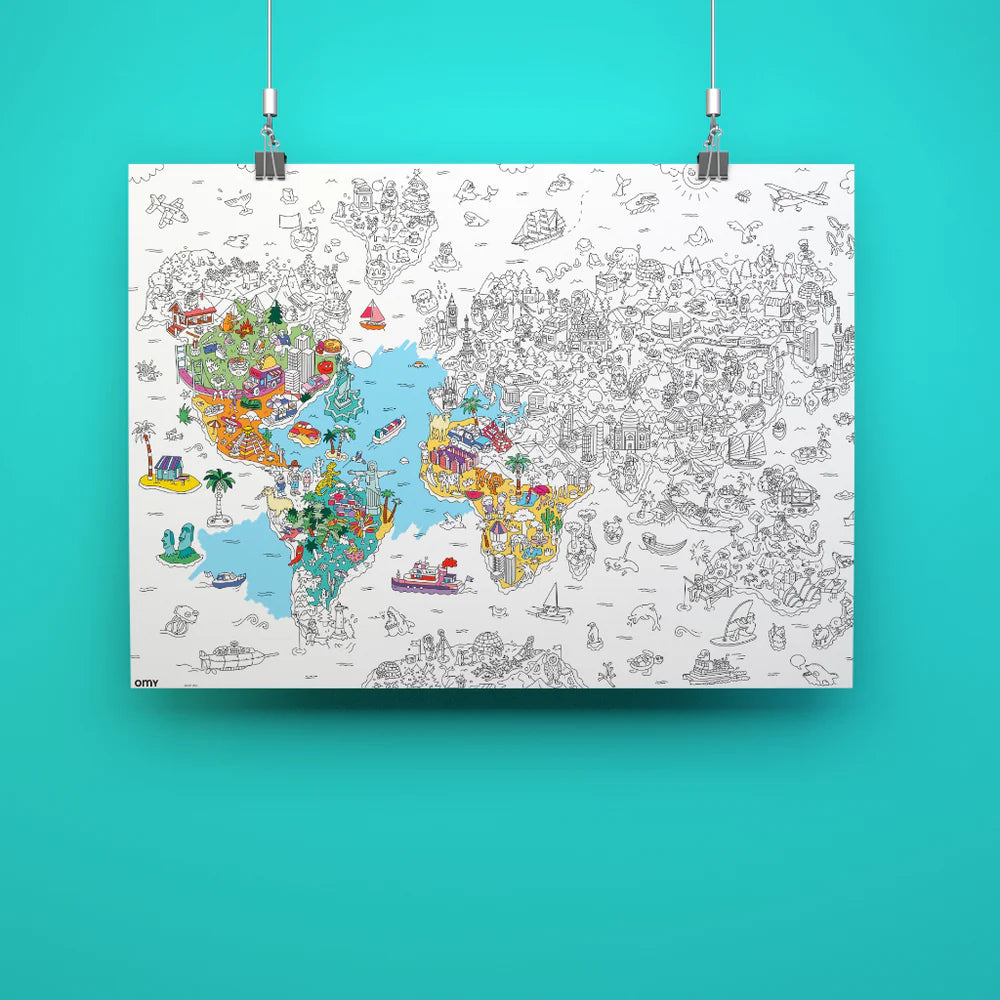 Atlas Giant Coloring Poster - Image 2
