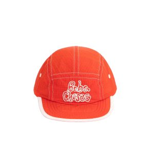 Red Woven Technic Cap