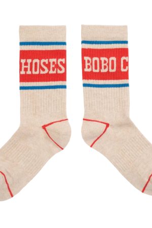 Red and Blue Pop Long Socks