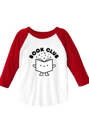 Book Club Baby + Kid Baseball Tee