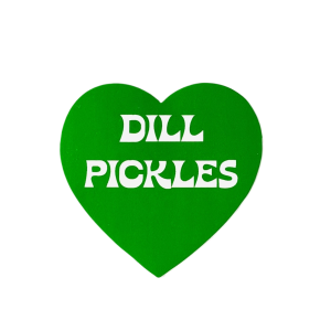 Dill Pickles Heart Sticker