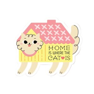 Home is Where the Cat is Sticker