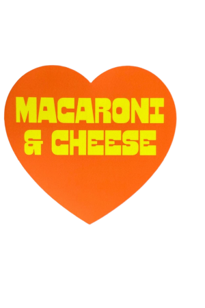 Mac and Cheese Heart Sticker