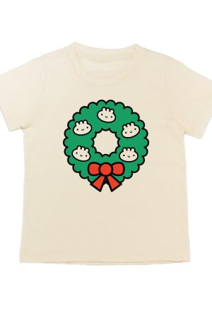 SALE Dumpling Wreath Holiday Baby + Kid + Adult Tee