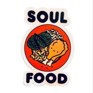Sunny and Ted X Mochi Kids Soul Food Vinyl Sticker