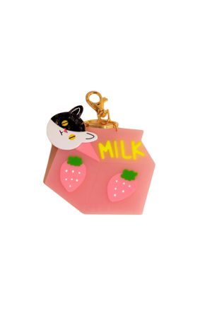Cat Milk Bag Charm