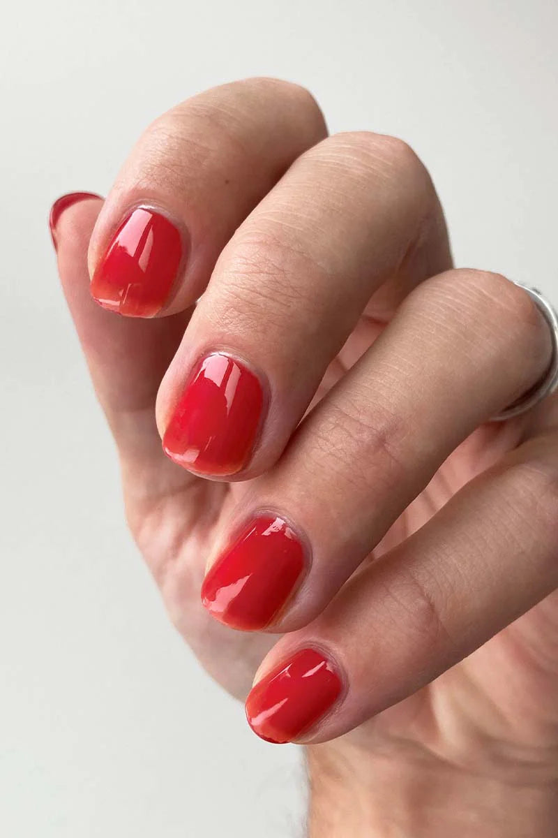 Sheer Red Lucky Jelly Nail Polish - Image 2