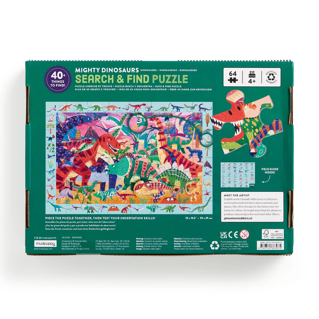 Mighty Dinosaur 64 Piece Search & Find Puzzle - Image 3