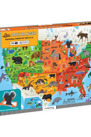 Little Park Ranger National Parks Map of the U.S.A. Geography Puzzle