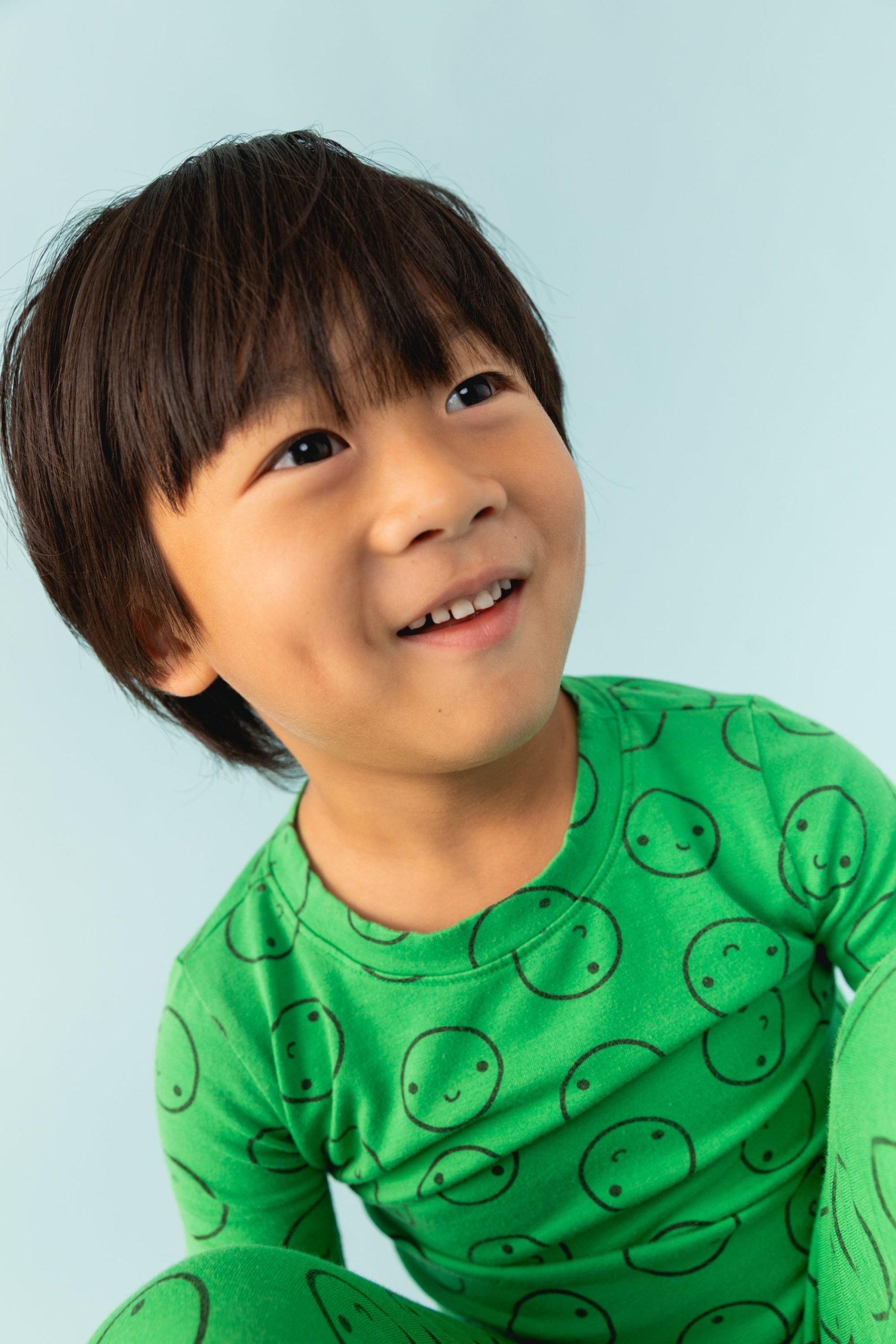 Green Sprout Long Sleeve Happy Pajamas - Image 4