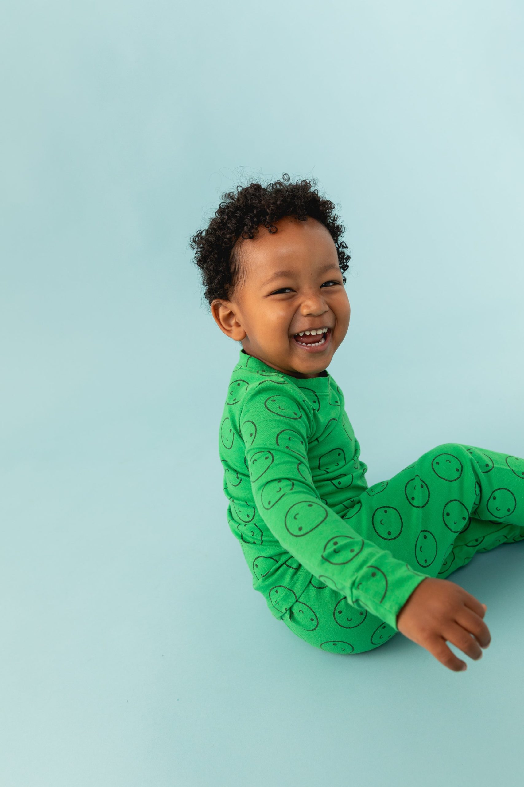 Green Sprout Long Sleeve Happy Pajamas - Image 5