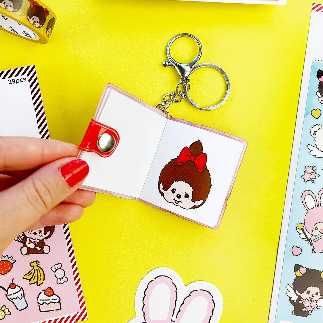 Friends Forever Monchhichi Mini Stickerbook Keychain - Image 5