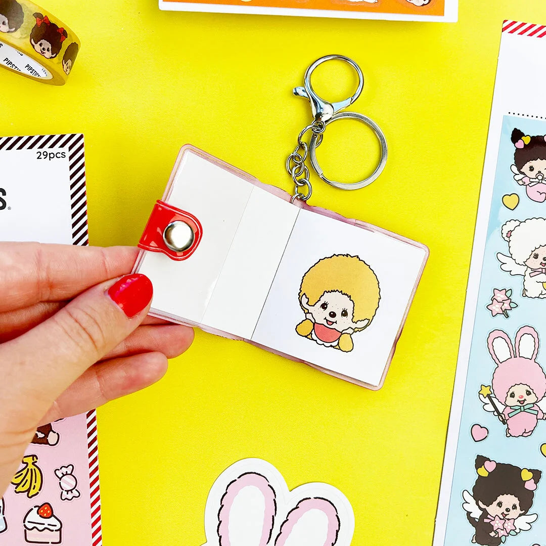 Friends Forever Monchhichi Mini Stickerbook Keychain - Image 6