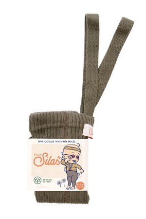 Seaweed Brown Hippy Footless Tights