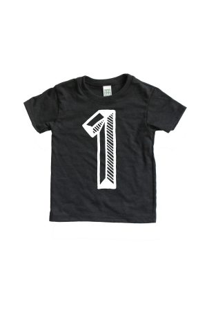 SALE Number Tee Black Graphic Tee (Numbers 1-10)