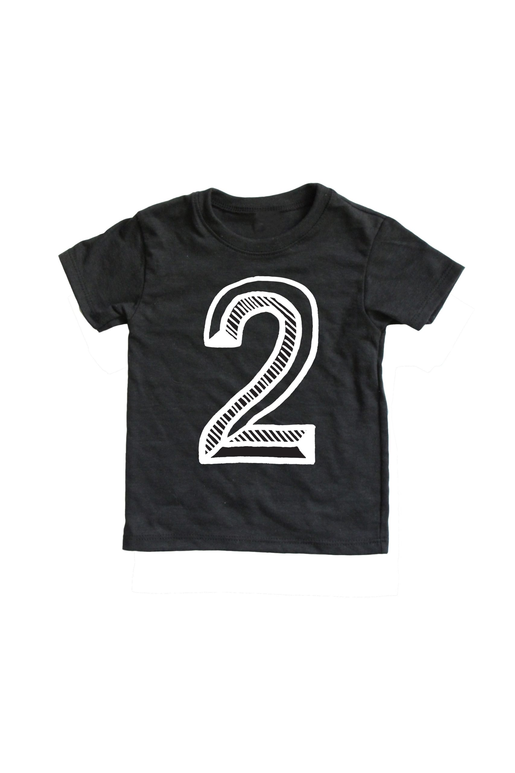 SALE Number Tee Black Graphic Tee (Numbers 1-10) - Image 2