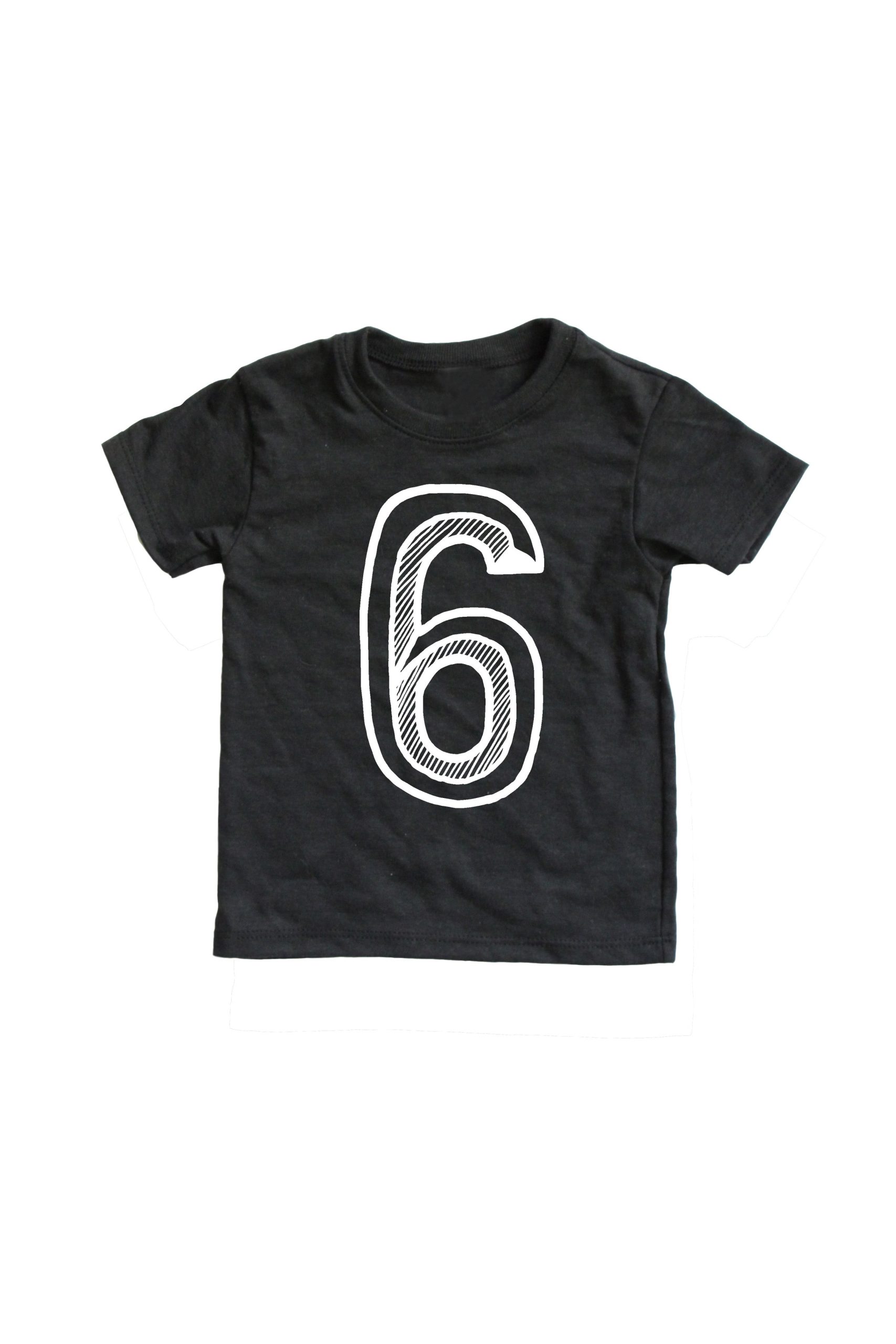 SALE Number Tee Black Graphic Tee (Numbers 1-10) - Image 6