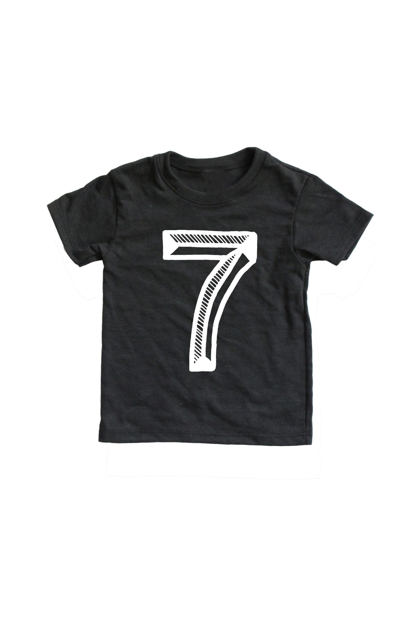 SALE Number Tee Black Graphic Tee (Numbers 1-10) - Image 7