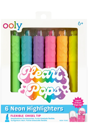 Heart Pops: Neon Highlighters