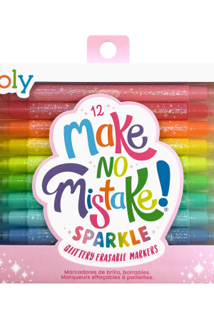 Make No Mistake! Sparkle Glittery Erasable Markers