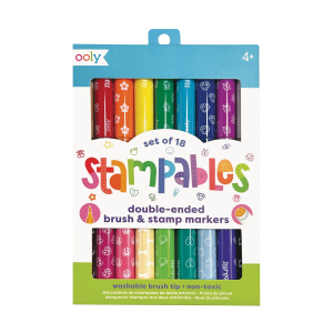 Stampables Double-Ended Brush & Stamp Markers