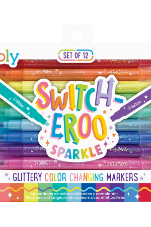 Switch-Eroo! Sparkle Glittery Color-Changing Markers