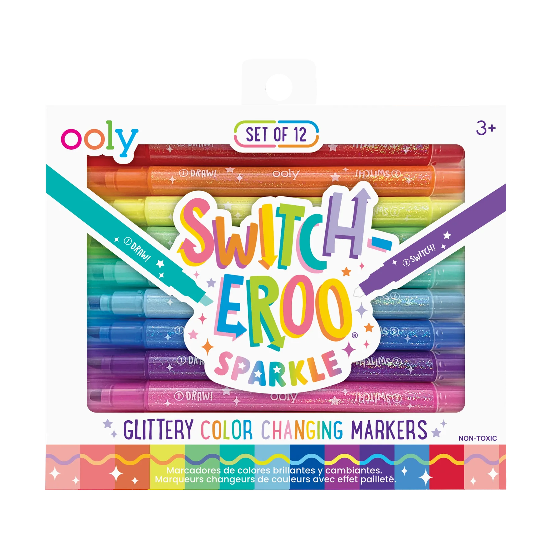 Switch-Eroo! Sparkle Glittery Color-Changing Markers