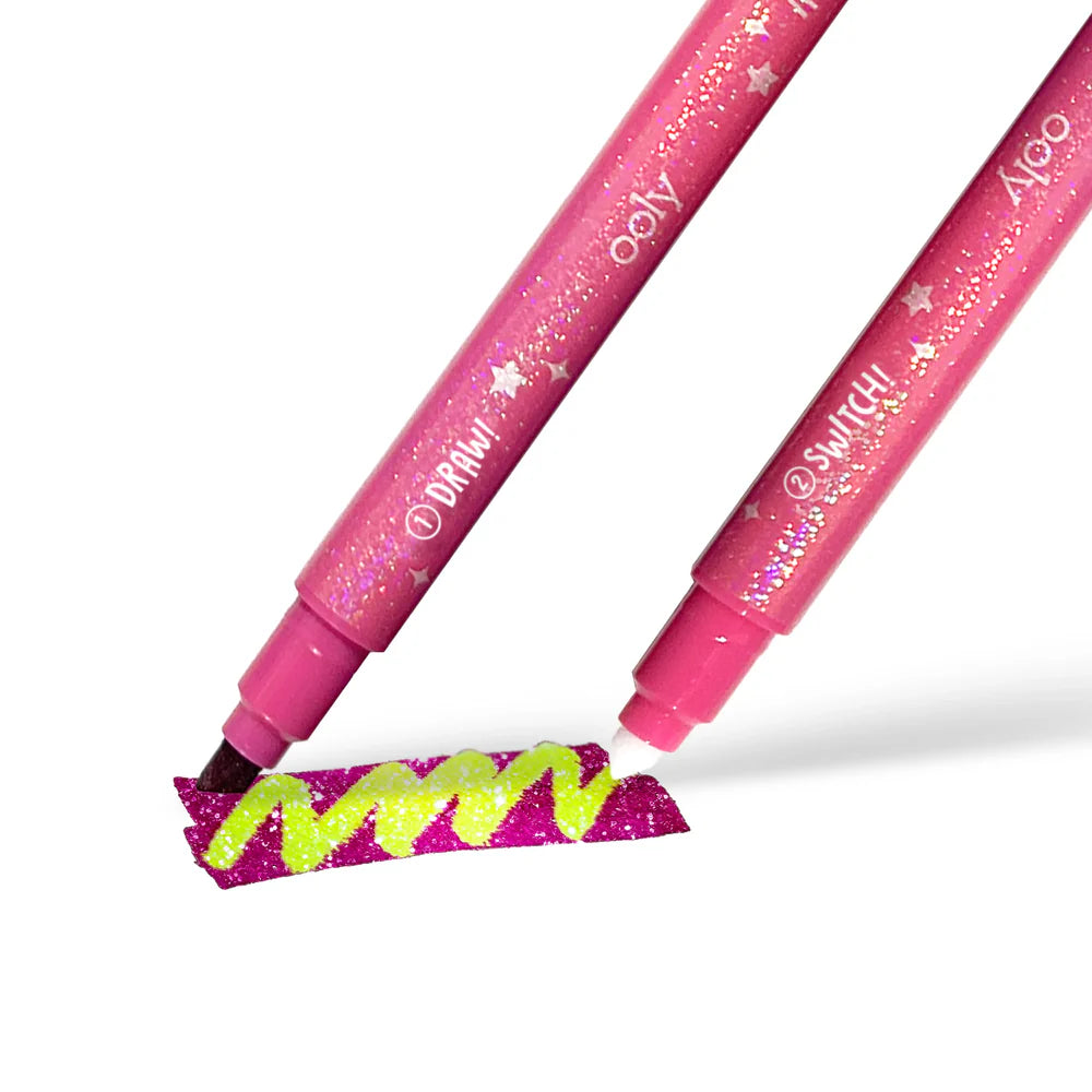 Switch-Eroo! Sparkle Glittery Color-Changing Markers - Image 3