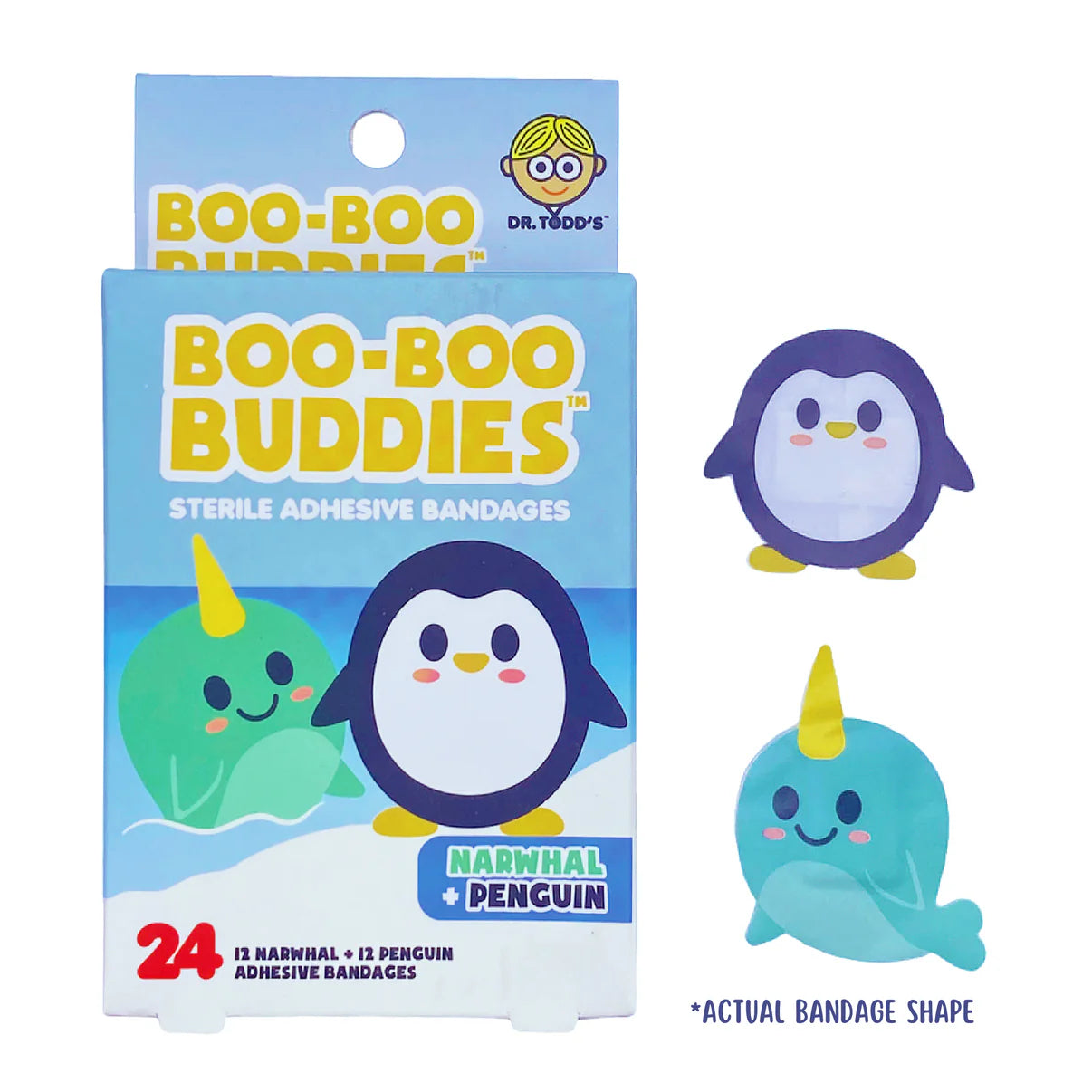 Narwhal and Penguin Bandages