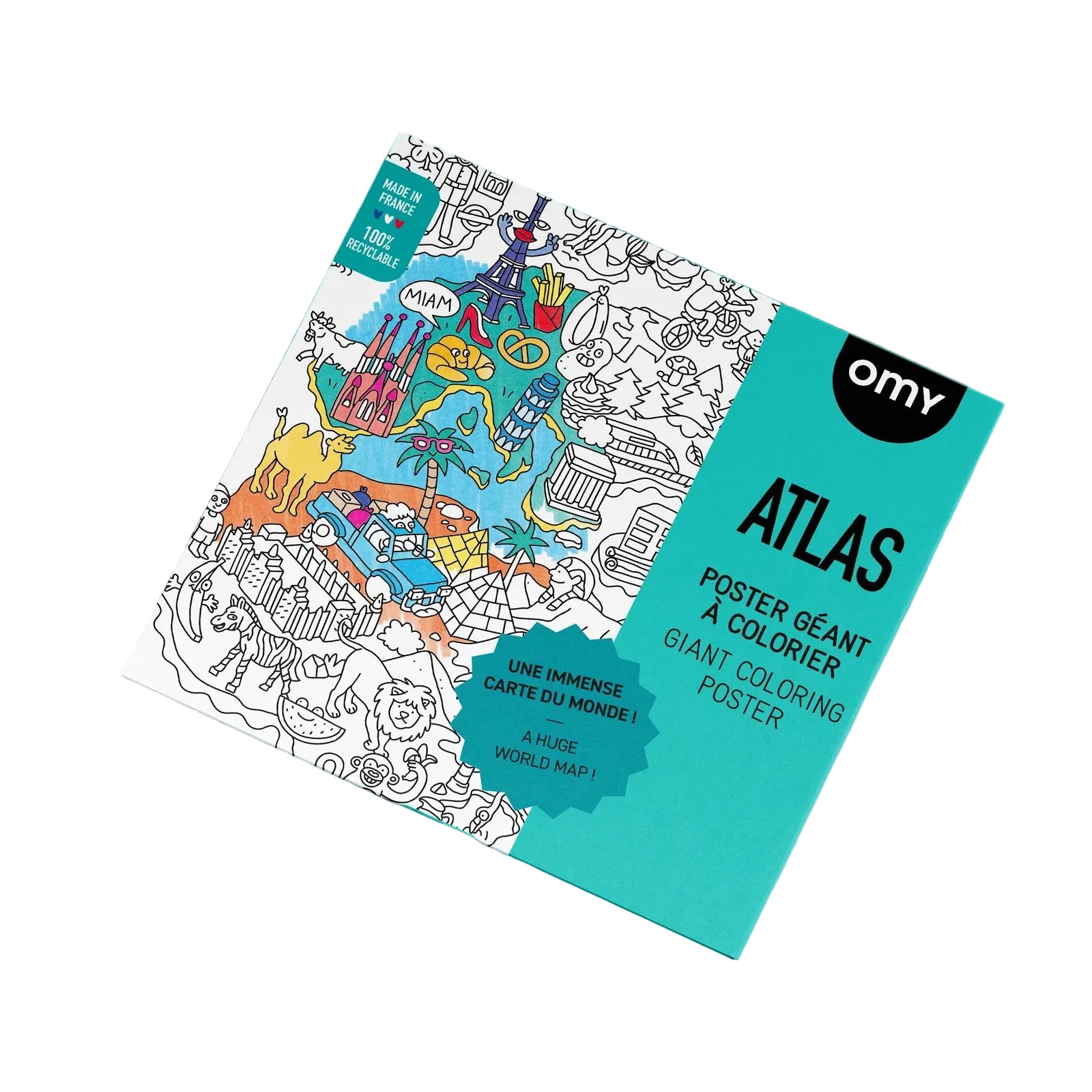 Atlas Giant Coloring Poster