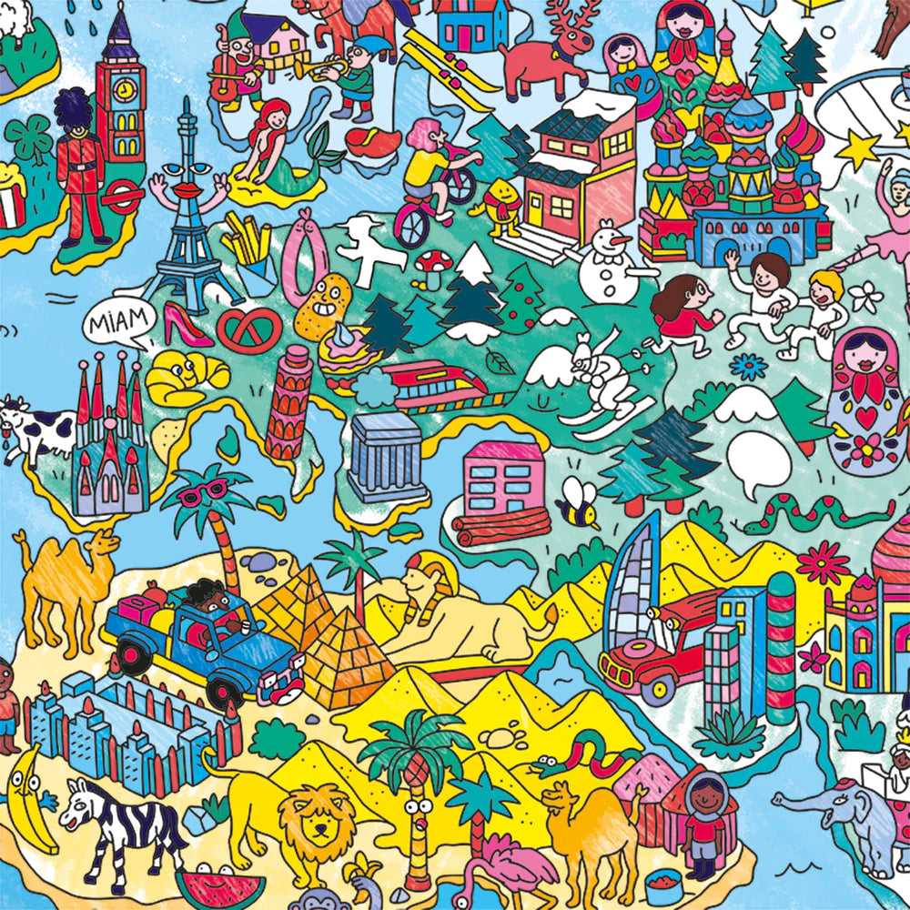 Atlas Giant Coloring Poster - Image 4