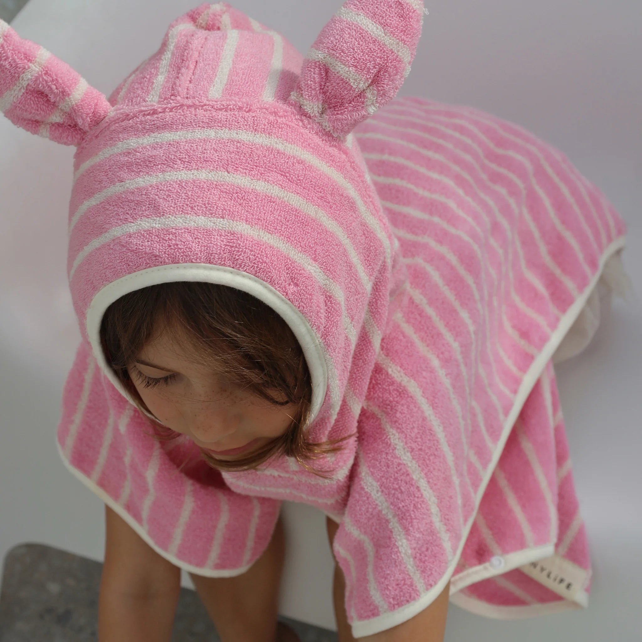 Kids Hooded Towel - Cotton Candy - Image 4
