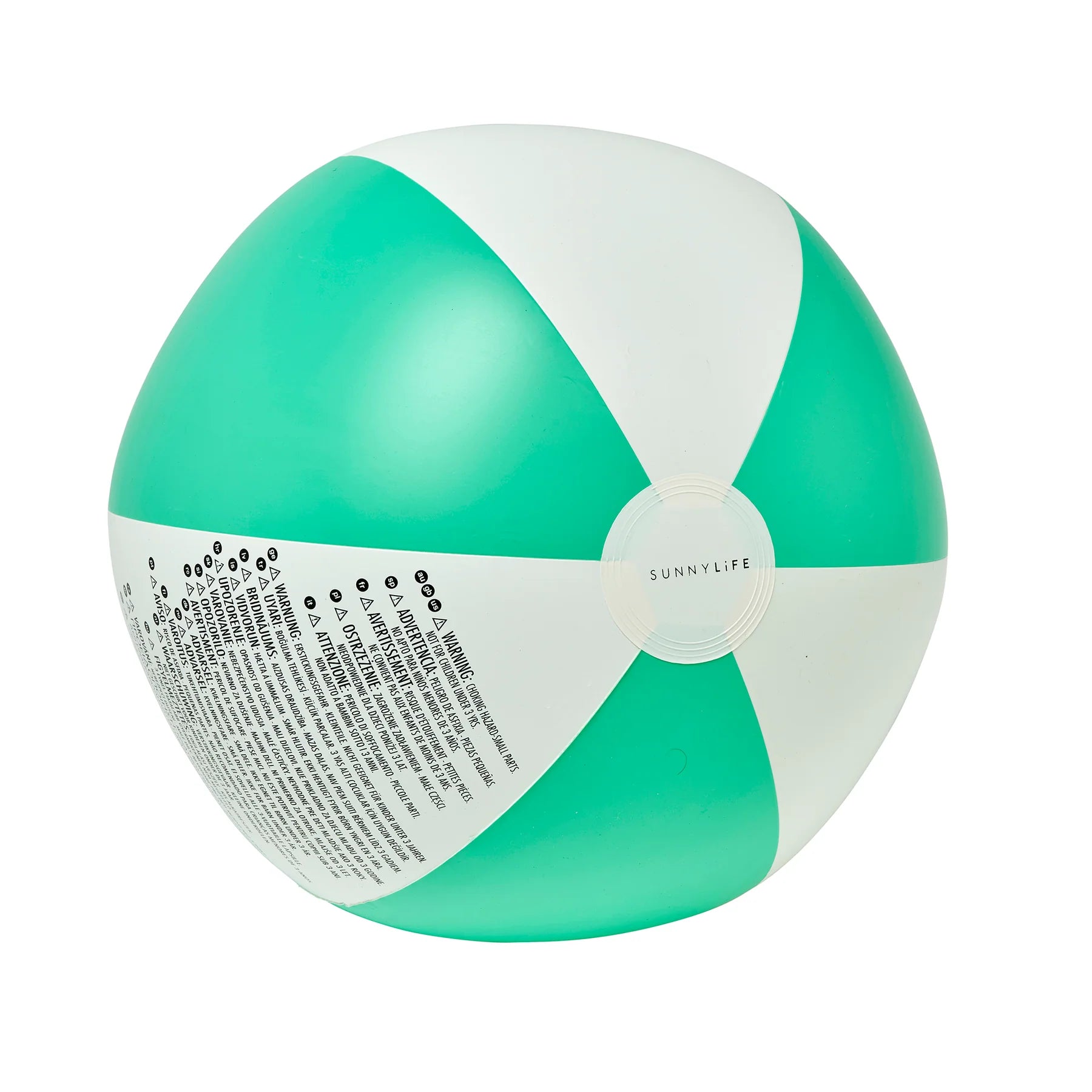 Neon Green Pool Party Inflatable Beach Ball - Image 4